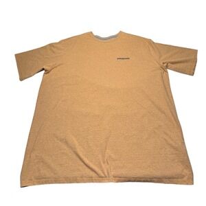 Patagonia Men's P-6 Logo Responsibili-
Tee XL Brown Causal Comfort